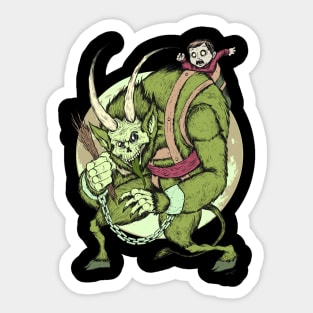 Krampus (Toxic Green) Sticker